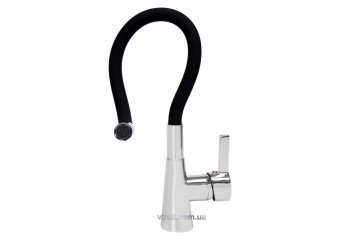 FALA Змішувач води "FLEXIBLE" для раковини з гнучкою чорною лійкою  | 75705