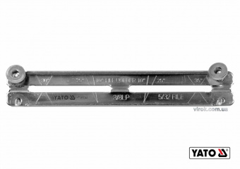YATO Направляюча до напильника YT-85025 YATO : Ø=4 мм, 190х30 мм, під кути 25°,30°,35°, гвинт засув 