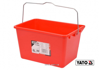 YATO Відро для малярних робіт YATO : V= 6 л, з поділками літрів, пластикове  | YT-54740