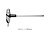 YATO Ключ "TORX" YATO : "T"- образний, Т50, двосторонній, L= 200 мм  | YT-05611