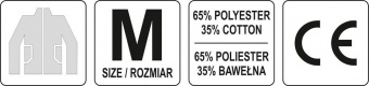 YATO Куртка робоча легка DAN, розм. M; 65%- поліестер, 35%- бавовна  | YT-80281