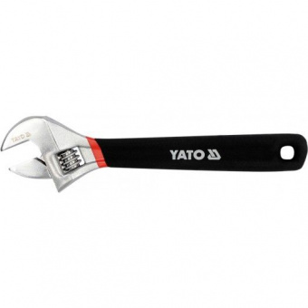 YATO Ключ розвідний YATO : L= 250 мм. гумова ручка  | YT-21652