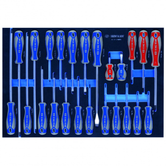 KING TONY Набор инструментов для тележки 259 пр. в мягких ложементах (без тележки) (EVA ложемент) | 