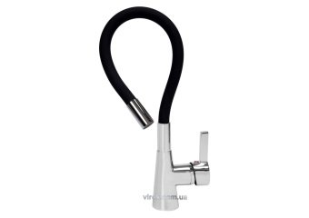 FALA Змішувач води "FLEXIBLE" для раковини з гнучкою чорною лійкою  | 75705
