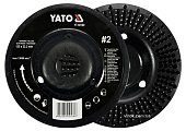 YATO Диск-фреза шліфувальний YATO по дереву, ПВХ, гіпсу; Ø=125/22.2 мм, шорсткість №2  | YT-59169