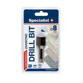 Specialist+ 11/2-9408 Свердло по кераміці/склу D8 M14