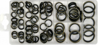 YATO Шайби сталево-гумові YATO: Ø= 10- 24 мм, 90 шт  | YT-068581