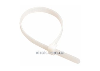 Хомут стяжний капрон. білий 400х7,6 100 шт.