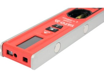 Рівень "TORPEDO" з лазерним дальноміром YATO: L= 230мм. 2 капсули, магніти, лазер- до 20м, акум-300м