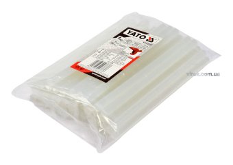 YATO Стержні клейові YATO Ø=11,2 х 200 мм, прозорі. уп. 50 шт. (1 кг)  | YT-82430