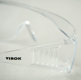 Окуляри захисні VIROK полікарбонат, прозорі ,покриття від запотівання та подряпин,відкриті (72)