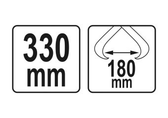 YATO Кліщі для перенесення дерев'яних колод : Ø= 180 мм, l= 330 мм