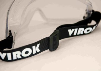 Окуляри захисні VIROK полікарбонат ,прозорі, покриття від запотівання та подряпин,закриті (30)