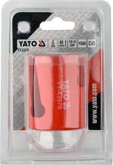 YATO Свердло корончате по силікату, керамоблоках OSB YATO: Ø51 x 60 мм, різьб. кріпл.- 5/8"-18UNF  |