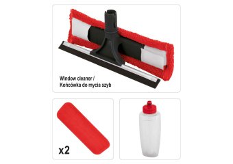 LUND Швабра 2-стороння з розпилювачем : з 2 мікрофібрами, платф- 41х13см, ємність-350мл, l=118см  | 