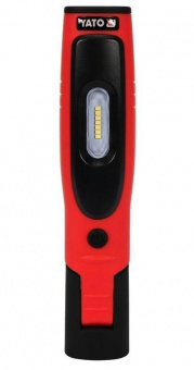 YATO Ліхтар акумулят. Li-Ion- 3.7V, YATO з 3,5Вт і 3Вт світлодіодами, магнітом в компл. з USB зарядн