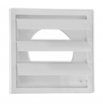 60-476 Решітка, приточно-витяжна, клапанна, з фланцем, ABS, D 100 мм, 150х150 мм (1515К10Ф) | Эра