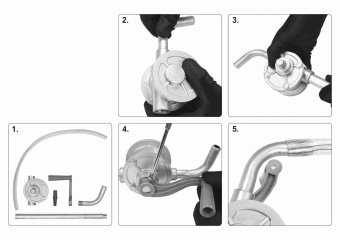 Помпа-міні ручна ротаційна для перекачки оливи VOREL; алюмін., продукт.-15 л/хв, Ø=20мм, l=33см [20]