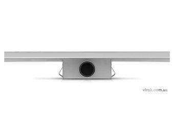 FALA Трап підлоговий для душу з нержавіючої сталі "WHITE GLASS" ; 70х 7х 7 см  | 75382