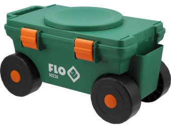 Сидіння обертове присадибне з коміркою FLO на 4 колесах Ø= 15 см 51х 31х 29 см, для навантаж.- 80 кг