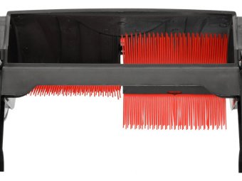 Збирач трави і листя з ручним приводом YATO: на 2 колесах, робоча зона- 53 см, 4 щітки, кошик- 100 л