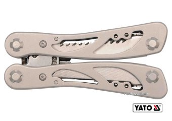 YATO Мультитул (Багатофункційний інструмент) YATO : 9 в 1 з нержавіючої сталі  | YT-76043