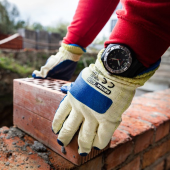 Рукавиці з латексним покриттям для скла КВІТКА PRO Expert (12 пар) (110-1204-10)