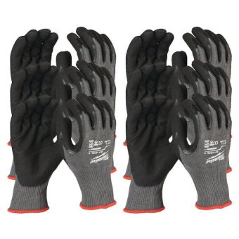 MILWAUKEE Рукавиці робочі, з опором порізам 5/Е, розмір 10/XL, (12 пар)