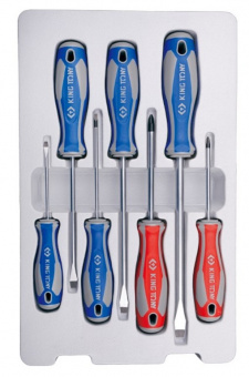 KING TONY Набор отверток (PH, SL) 7 предметов | 30117MR