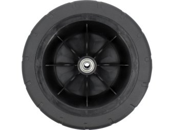 Колесо до транспортувального візка 90181 FLO: з ПВХ, Ø= 190 мм W= 70 мм, вісь Ø= 8 мм l= 120 мм [12]