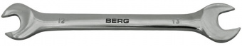 48-100 Ключ ріжковий двосторонній Cr-V 6х7 мм | Berg