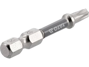 Насадка викруткова YATO TORX T25 х 50 мм. HEX 1/4", покрита нікелем, 2 шт.[10]