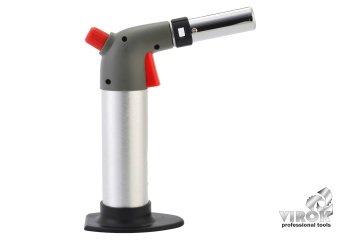 VIROK Пальник газовий з балоном, п'єзо запал, керамічне сопло, блокувальна кнопка | 44V180