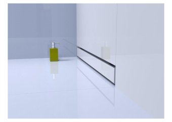 FALA Трап стіновий зливний з нержавіючої сталі "BRICK" ; 40х 4х 5 см  | 75351