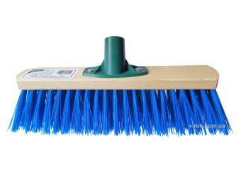 VIROK Щітка вулична промислова : 400 х 75 мм Синя (універсальна різьба+ребра жостк) термопластик | 1