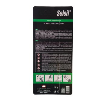 Клей 2-компонентний епоксидний SELSIL "5 хв" для пластику  28 гр [12]