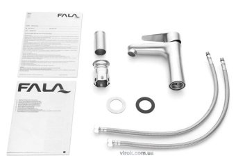 FALA Змішувач води для умивальника "STEELY 2" з кульовим регулятором  | 75802
