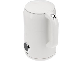 Електрочайник з термостатом з нержавіючої сталі, білий LUND 1,7 л, 2200 Вт, живл від мережі 230 В