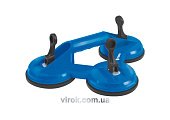 VOREL Присоска для монтажу скла потрійна : d= 115 мм, m= 100 кг  | 05302