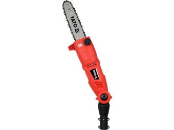 Пила ланцюгова електромережева 230 В YATO: 710 Вт, шина- 10"/25 см, з телескоп. штангою l=188-255 см