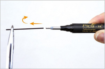 Маркер фирменный с длинным носиком Pica-Ink Deep Hole Marker