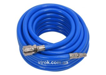 YATO Шланг пневматичний ПВХ YATO з швидкоз'єднув. наконечниками; Ø=8мм, макс. тиск 20 Bar, l=10м  | 