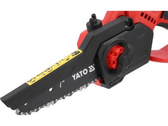 Пила ланцюгова акумуляторна YATO:18 В Li-Ion, шина-7"/17,6 см,31 ланка,безщіткова (БЕЗ АКУМУЛЯТОРА)