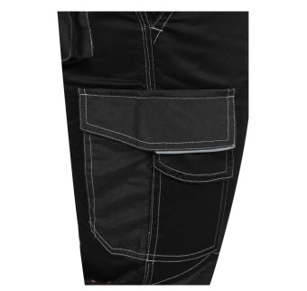 YATO Штани робочі чорні YATO, розмір S; 9 киш 64%- поліестер, 34%- бавовна, 2%-еластан, відсвічув вс