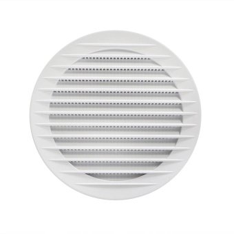 Решітка вентиляційна кругла d 128 мм, з пласт. сіткою, нахилені жалюзі, фланець d 100 мм Air