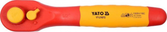YATO Тріщатка діелектрична ізольована YATO : квадрат 1/2", L= 200 мм, 36T, VDE корпус до 1000В  | YT