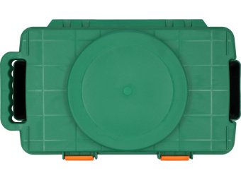 Сидіння обертове присадибне з коміркою FLO на 4 колесах Ø= 15 см 51х 31х 29 см, для навантаж.- 80 кг