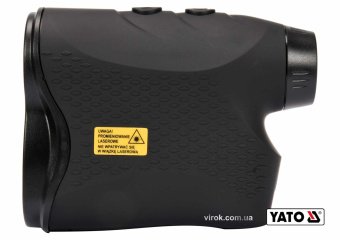 YATO Дальномір лазерний YATO: діап.вимір. довж/вис/кут/швид.-5-900 м/60°/0-300 км/год, похибка ±1м/ 