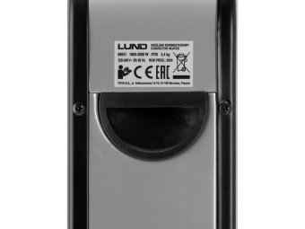 Обігрівач конвекторний LUND від ел.мережі- 230 В, 3 регулюв режими- 0,75,1,25 і 2 кВт з вентилятором