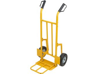 Візок для дров VOREL з 2 пневматич. колесами Ø= 25 см, для максим. навантаження 200 кг, 120х67х70 см